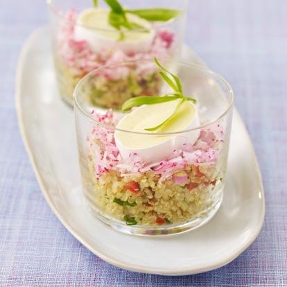 Salade de quinoa et de radis rapé